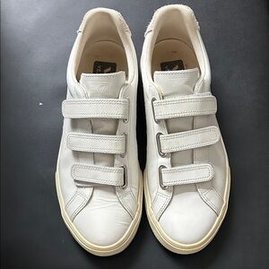 Veja 3-lock Esplar White Velcro Sneakers